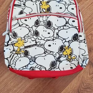 Peanuts Snoopy Woodstock Red Tote Backpack with Branded Tag Cartoons